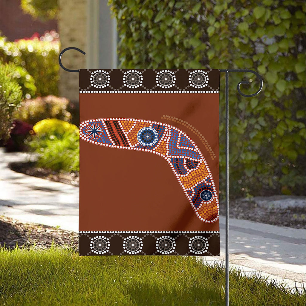 Aboriginal Dot Boomerang Print House Flag
