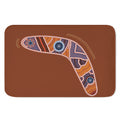 Aboriginal Dot Boomerang Print Indoor Door Mat