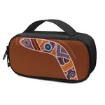 Aboriginal Dot Boomerang Print Insulin Cooler Travel Case