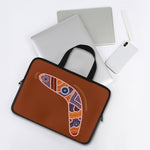 Aboriginal Dot Boomerang Print Laptop Sleeve With Handle