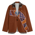 Aboriginal Dot Boomerang Print Men's Blazer