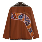 Aboriginal Dot Boomerang Print Men's Blazer