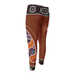 Aboriginal Dot Boomerang Print Men's Compression Pants