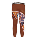 Aboriginal Dot Boomerang Print Men's leggings