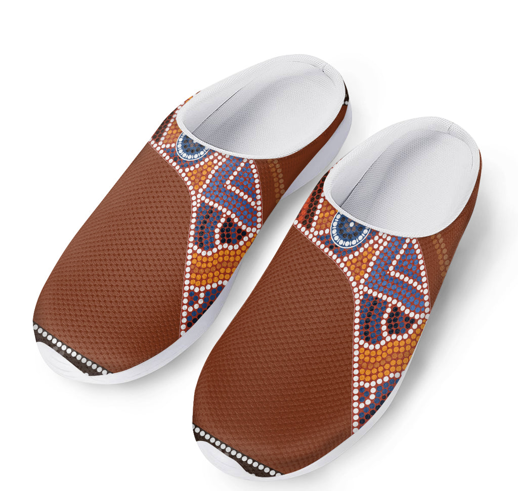 Aboriginal Dot Boomerang Print Mesh Casual Shoes