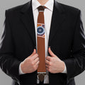 Aboriginal Dot Boomerang Print Necktie