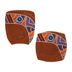 Aboriginal Dot Boomerang Print Office Chair Cover