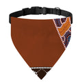 Aboriginal Dot Boomerang Print Over The Collar Dog Bandana