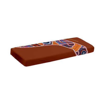 Aboriginal Dot Boomerang Print Piano Keyboard Cover