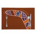 Aboriginal Dot Boomerang Print Placemat