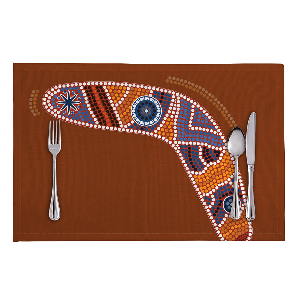 Aboriginal Dot Boomerang Print Placemat