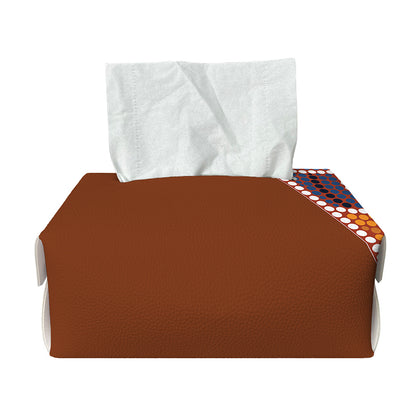 Aboriginal Dot Boomerang Print Rectangle Tissue Box Cover