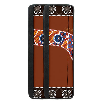 Aboriginal Dot Boomerang Print Refrigerator Handle Covers