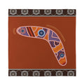 Aboriginal Dot Boomerang Print Silk Bandana