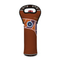 Aboriginal Dot Boomerang Print Single Neoprene Wine Tote