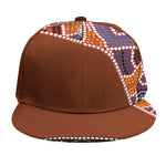 Aboriginal Dot Boomerang Print Snapback Cap