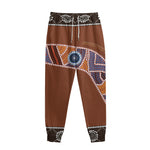 Aboriginal Dot Boomerang Print Sweatpants