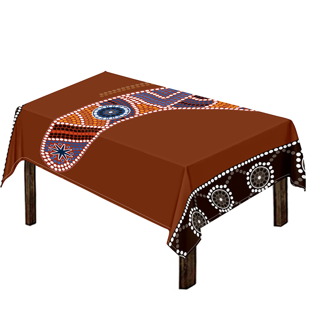 Aboriginal Dot Boomerang Print Tablecloth