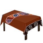 Aboriginal Dot Boomerang Print Tablecloth