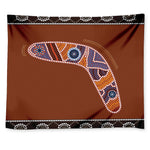Aboriginal Dot Boomerang Print Tapestry