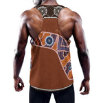 Aboriginal Dot Boomerang Print Training Tank Top