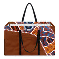 Aboriginal Dot Boomerang Print Utility Tote Bag