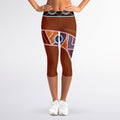 Aboriginal Dot Boomerang Print Women's Capri Leggings