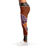 Aboriginal Dot Boomerang Print Women's Leggings