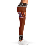 Aboriginal Dot Boomerang Print Women's Leggings
