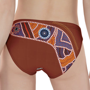 Aboriginal Dot Boomerang Print Women's Panties