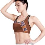 Aboriginal Dot Boomerang Print Women's Sports Bra