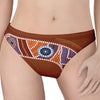 Aboriginal Dot Boomerang Print Women's Thong