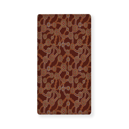 Aboriginal Indigenous Dot Pattern Print Baby Crib Sheet