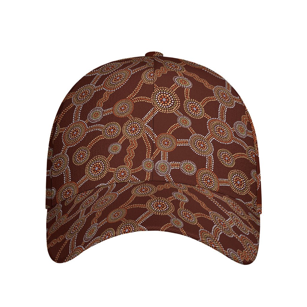 Aboriginal Indigenous Dot Pattern Print Baseball Cap