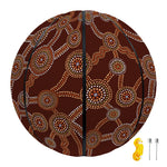 Aboriginal Indigenous Dot Pattern Print Basketball