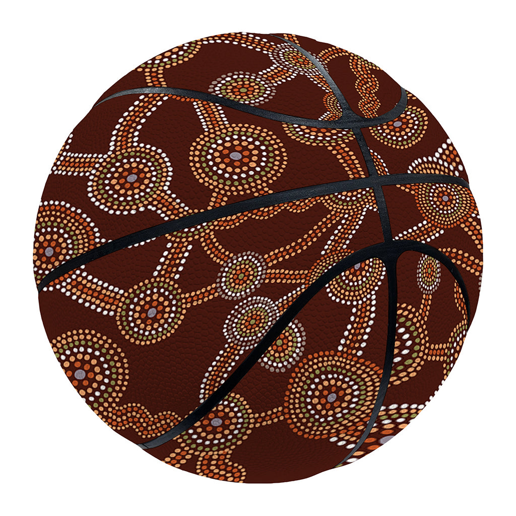 Aboriginal Indigenous Dot Pattern Print Basketball