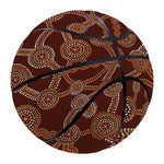 Aboriginal Indigenous Dot Pattern Print Basketball