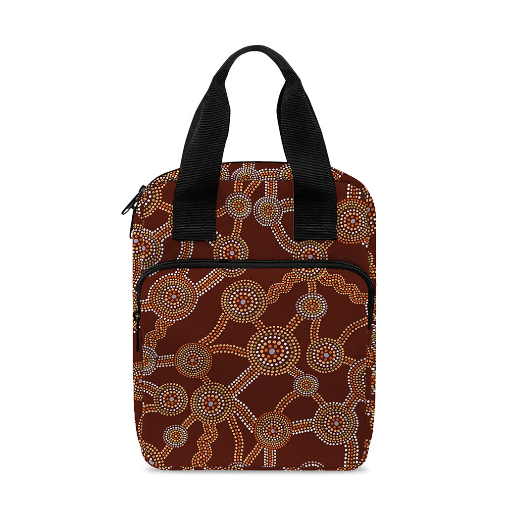 Aboriginal Indigenous Dot Pattern Print Bible Tote Bag