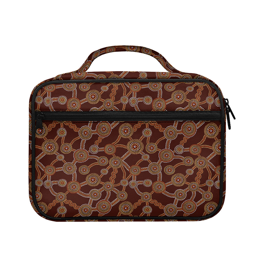 Aboriginal Indigenous Dot Pattern Print Briefcase Bible Bag