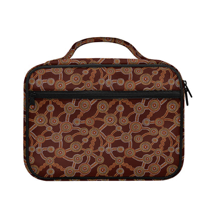 Aboriginal Indigenous Dot Pattern Print Briefcase Bible Bag