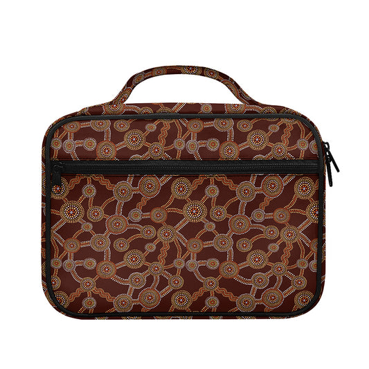 Aboriginal Indigenous Dot Pattern Print Briefcase Bible Bag