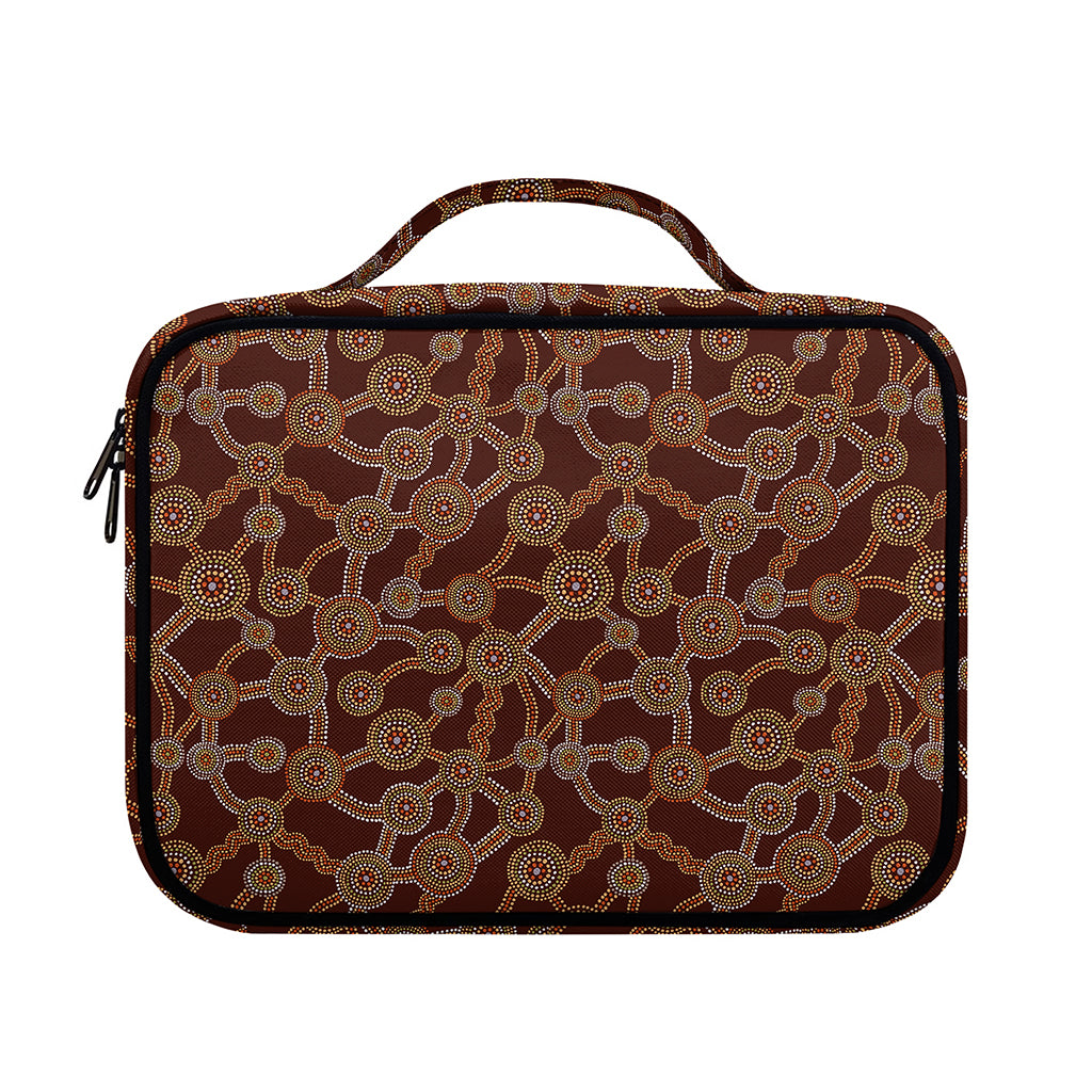 Aboriginal Indigenous Dot Pattern Print Briefcase Bible Bag