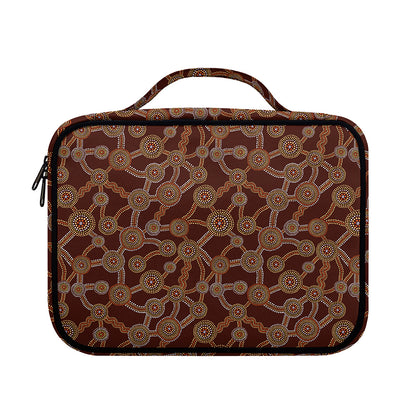 Aboriginal Indigenous Dot Pattern Print Briefcase Bible Bag