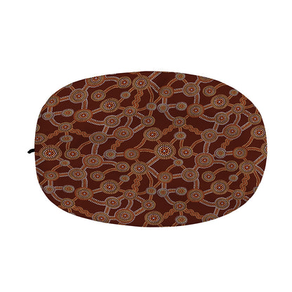 Aboriginal Indigenous Dot Pattern Print Car Side Mirror Covers