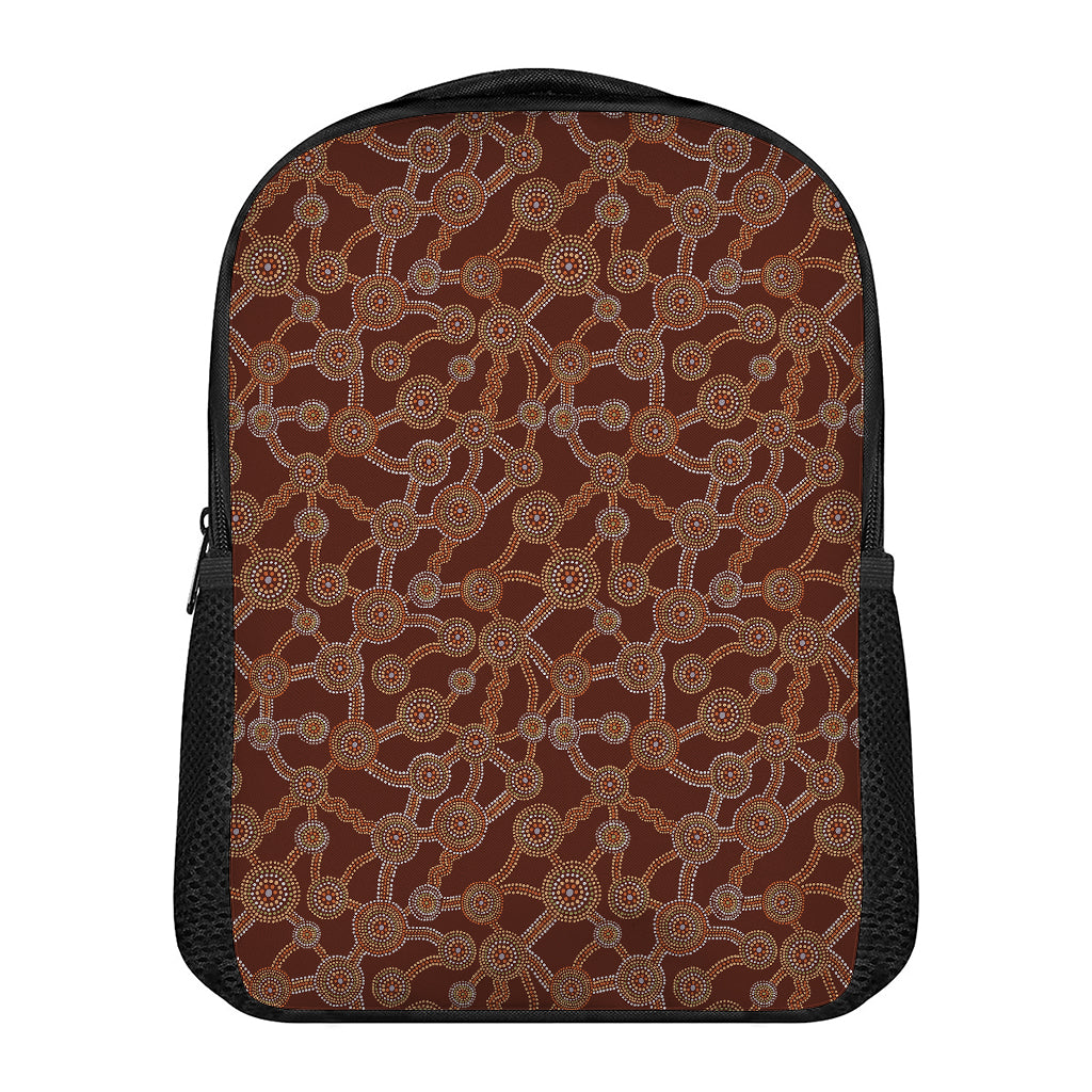 Aboriginal Indigenous Dot Pattern Print Casual Backpack