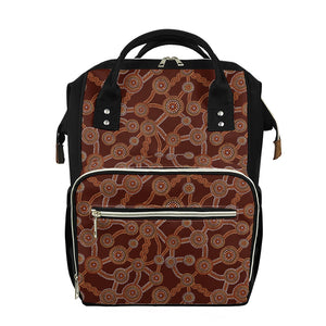 Aboriginal Indigenous Dot Pattern Print Diaper Bag