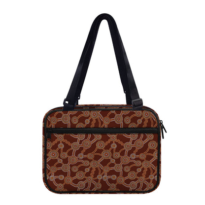 Aboriginal Indigenous Dot Pattern Print Double Strap Bible Bag