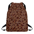 Aboriginal Indigenous Dot Pattern Print Drawstring Backpack