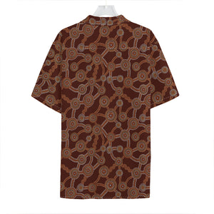 Aboriginal Indigenous Dot Pattern Print Hawaiian Shirt