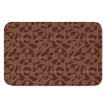 Aboriginal Indigenous Dot Pattern Print Indoor Door Mat